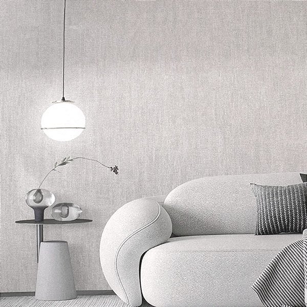 Papel de Parede Efeito Tecido Bege Claro - Coleção Space IX Kantai