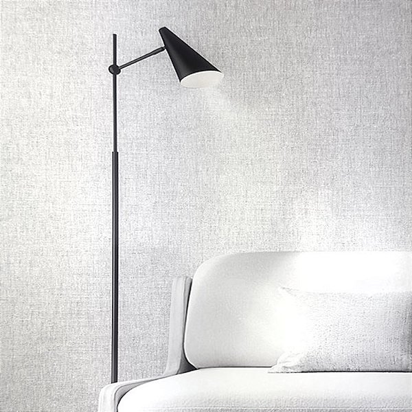 Papel de Parede Linho Cinza Claro - Coleção Space IX Kantai