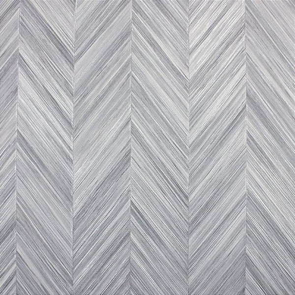 Papel de Parede Chevron Cinza com Brilho - Coleção Poet Chart 4 | Kantai
