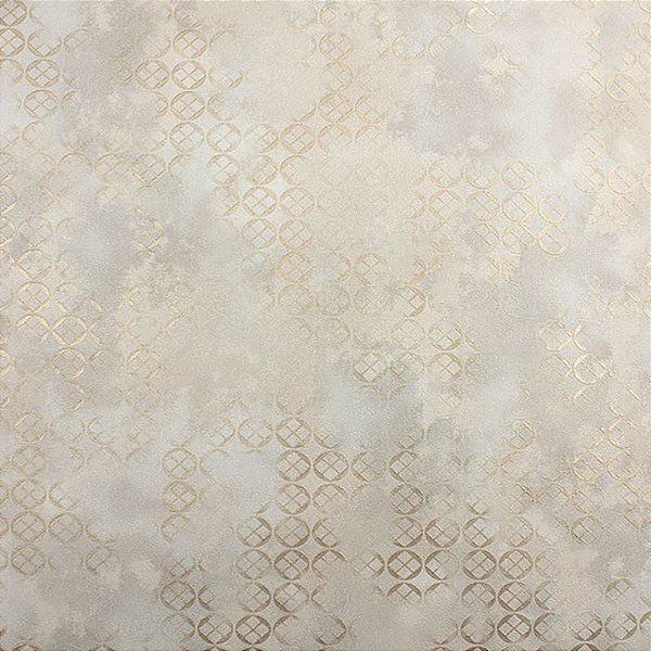 Papel de Parede Geométrico Cinza Azulado com Brilho Dourado - Coleção Poet Chart 4 | Kantai