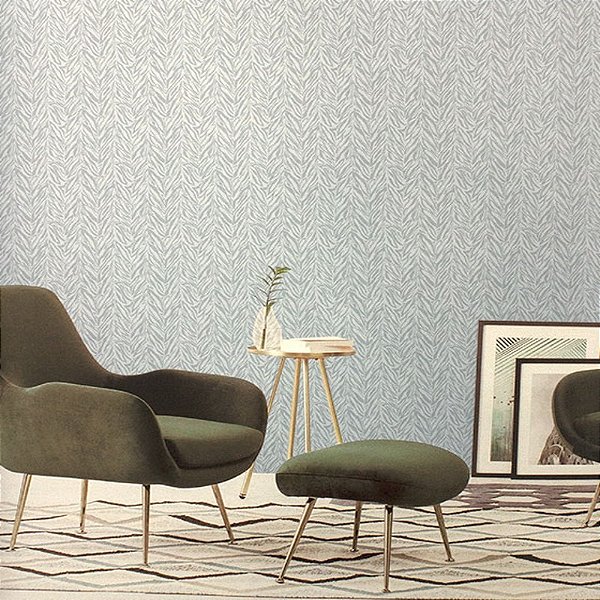 Papel de Parede Animal Print Cinza Leve Brilho - Coleção Poet Chart 4 | Kantai