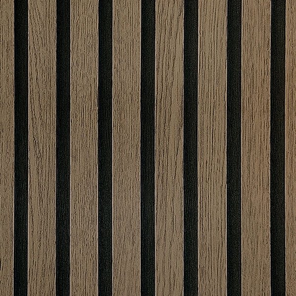 Papel de Parede Ripado Marrom Escuro Leve Brilho - Coleção Adi Tare 2 | Kantai