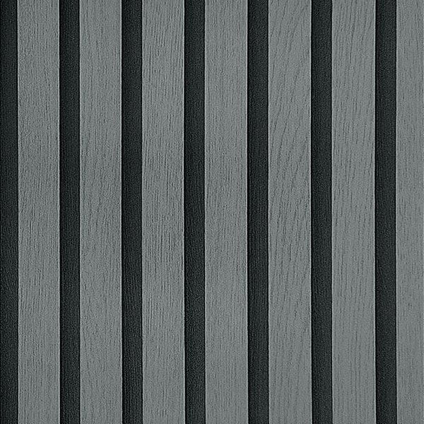 Papel de Parede Ripado Cinza Médio Leve Brilho - Coleção Adi Tare 2 | Kantai