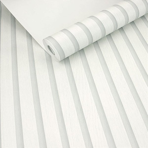 Papel de Parede Ripado Off-White Leve Brilho - Coleção Adi Tare 2 | Kantai