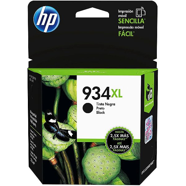 Cartucho de Tinta HP Original C2P23AB 934XL Preto