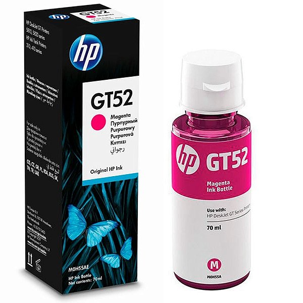 Refil de Tinta HP Original M0H55AL Magenta GT52