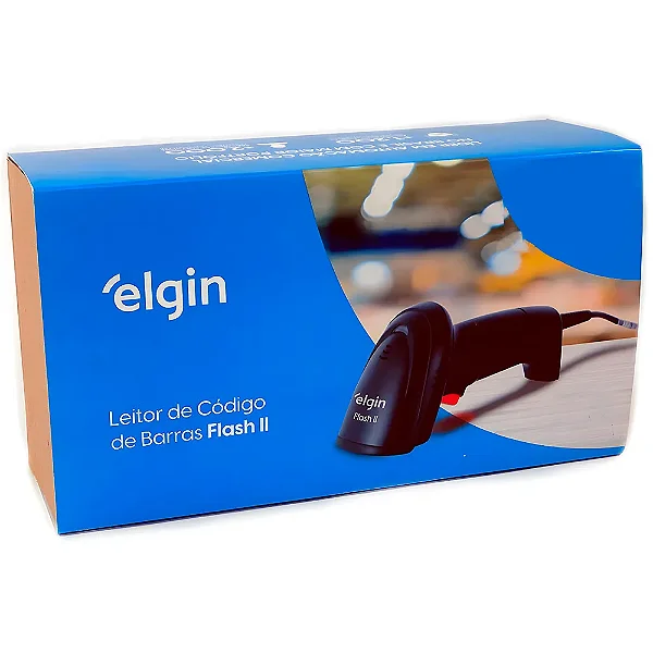 Leitor De Código De Barras Ccd Flash Ii Usb Elgin