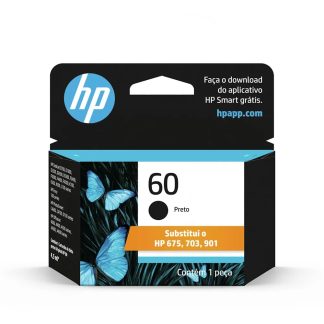 Cartucho De Tinta Hp Original Cc640wb 60 Preto