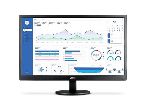 Monitor Aoc Led 18,5 Hdmi Vga Bivolt E970swhnl