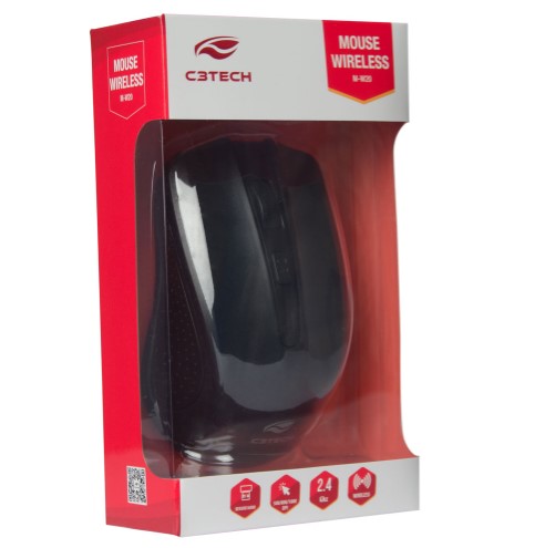 Mouse Sem Fio RC Nano M-W20BK Preto C3Tech