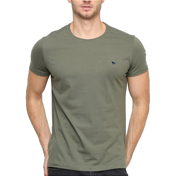 Camiseta Acostamento Basic Verde Masculino