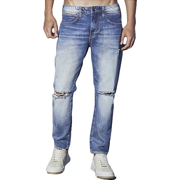 Calça Jeans Colcci John Cropped Azul Masculino