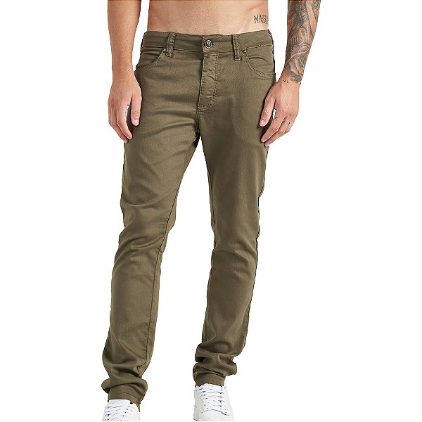 Calça Sarja Colcci Felipe V23 Verde Masculino