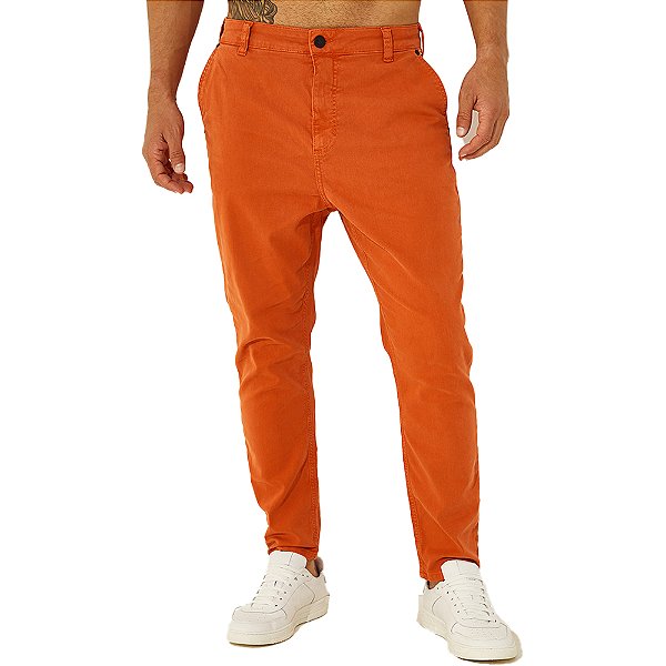 Calça Colcci Fred V23 Laranja Masculino