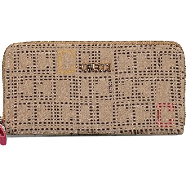 Carteira Colcci Logomania P23 Bege Feminino