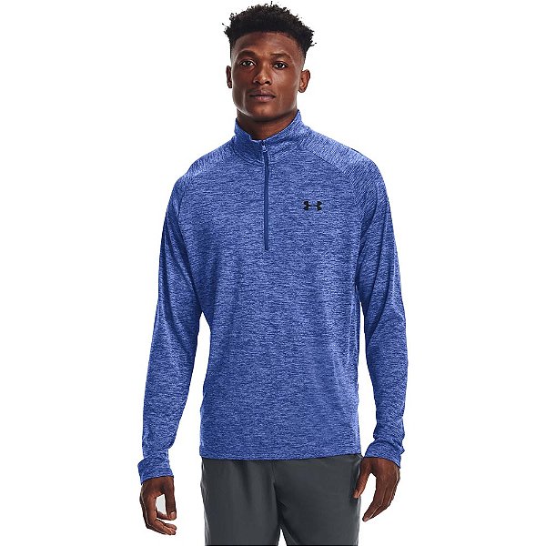 Moletom Under Armour Tech 2.0 Half Zip Azul Masculino