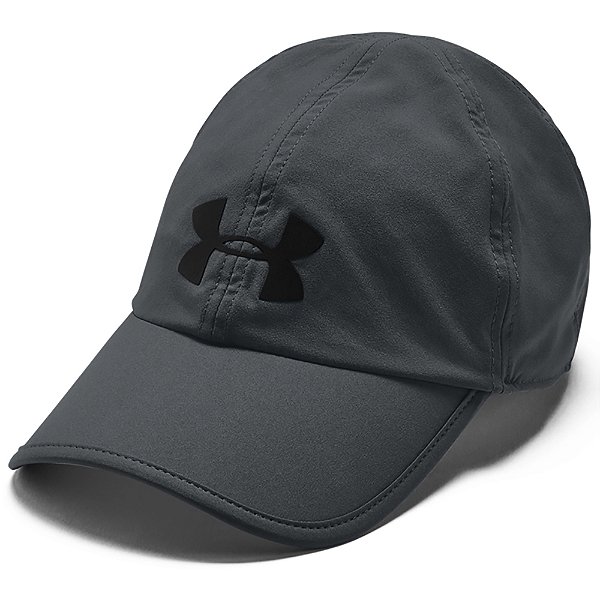 Boné Under Armour Aba Curva Run Shadow Strapback Cinza