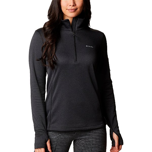 Moletom Columbia Park View Grid Fleece Preto Feminino
