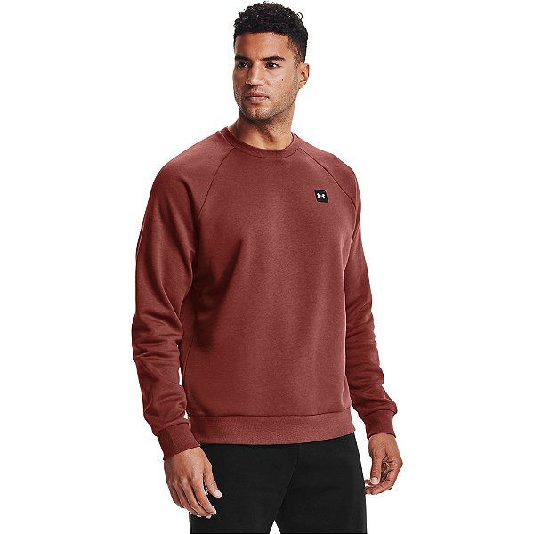 Moletom Under Armour Rival Fleece Crew Bordô