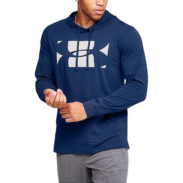 Moletom Under Armour SportStyle Big Logo Azul Masculina