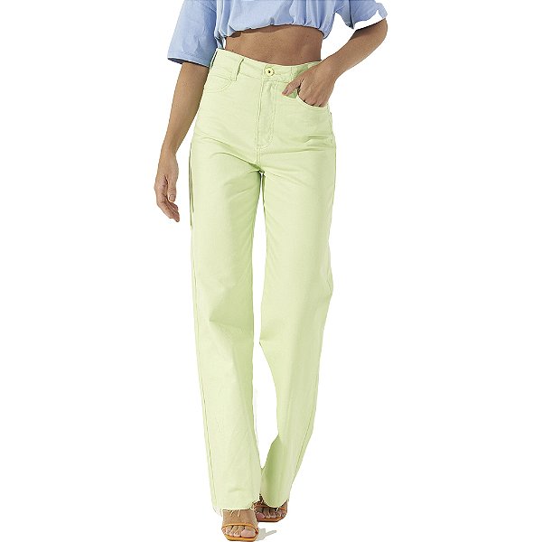 Calça Sarja Colcci Juliette P23 Verde Feminino