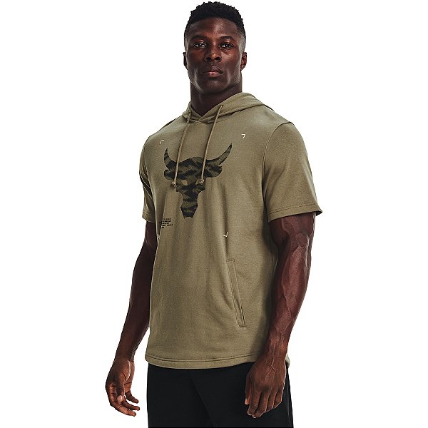 Moletom Under Armour Project Rock Terry Verde Masculino