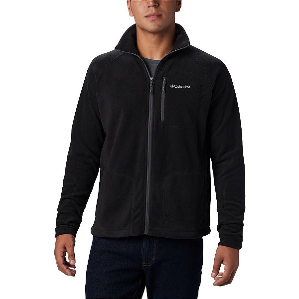Jaqueta Columbia Fleece Fast Trek II Full Zip Preta Masculina