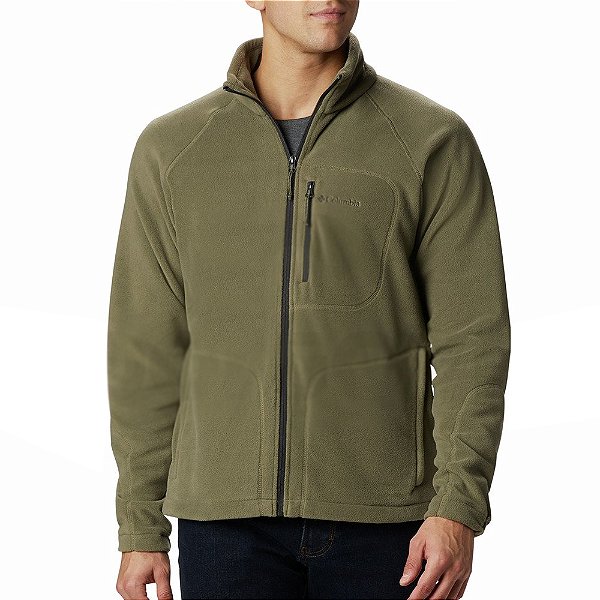 Jaqueta Columbia Fleece Fast Trek II Full Zip Verde Masculina