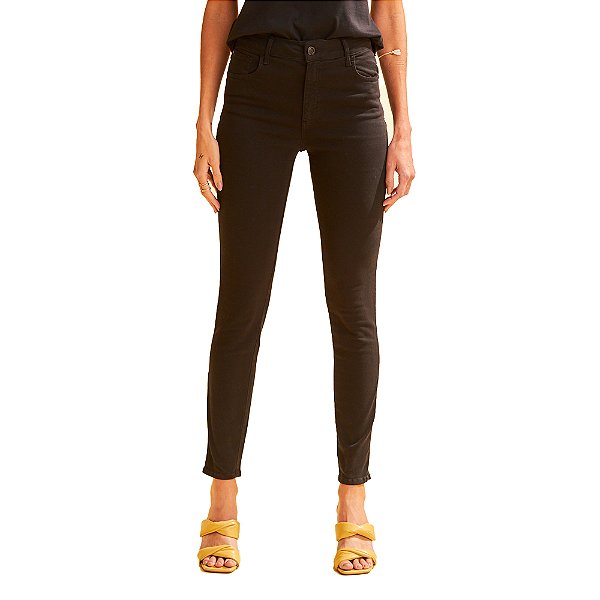 Calça Sarja Forum Marisa 2 Cigarrete Preta Feminina