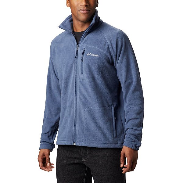 Jaqueta Columbia Fleece Fast Trek II Dark Mountain Azul Masculina