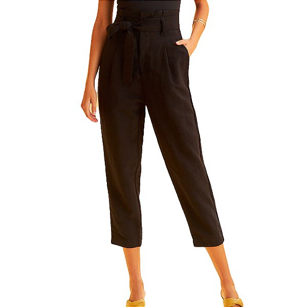 Calça Linho Forum Preto Feminina