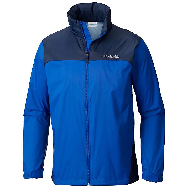 Jaqueta Columbia Gleenake Lake Rain Masculina Azul Claro