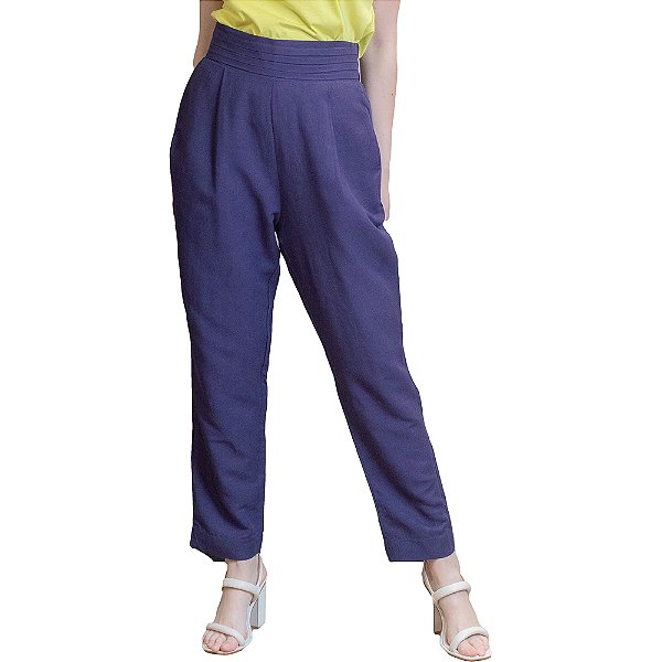 Calça Linho Forum Roxo Feminino