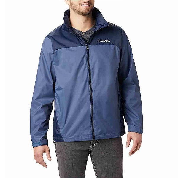 Jaqueta Columbia Gleenake Lake Rain Masculina Azul