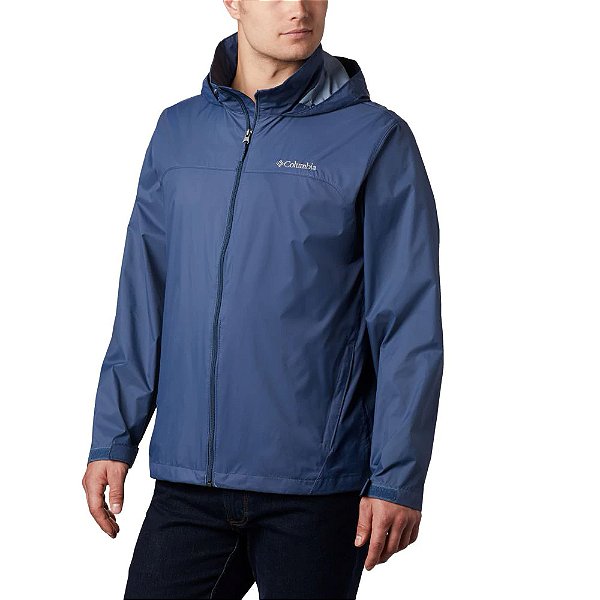 Jaqueta Columbia Gleenake Lake Rain Masculina Azul Marinho