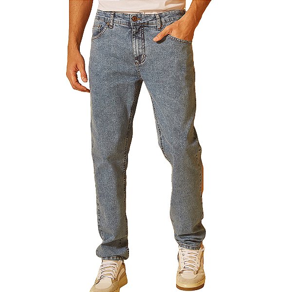 Calça Jeans Forum Paul Slim Azul Masculino