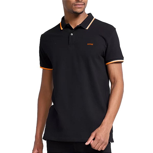 Camisa Polo Colcci Brasil Preto Masculino