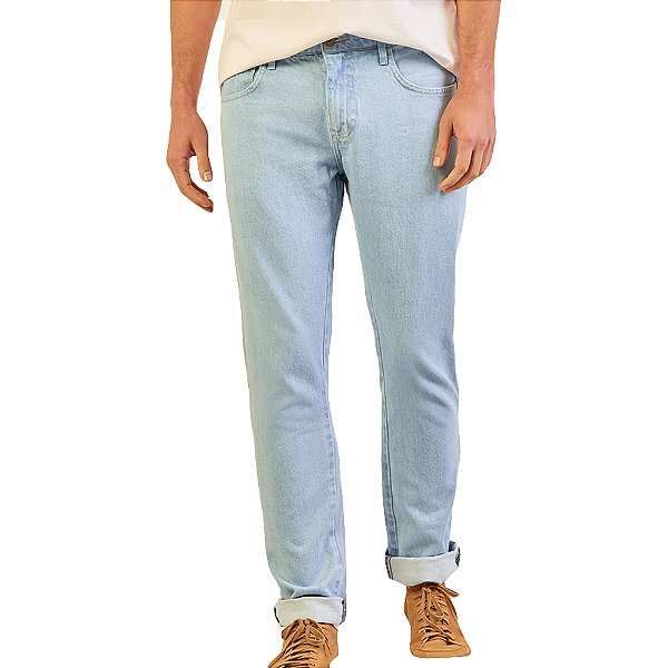 Calça Jeans Forum Paul Slim P23 Azul Claro Masculino