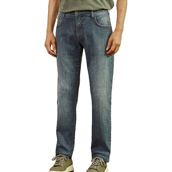 Calça Jeans Forum Paul Slim Azul Masculino