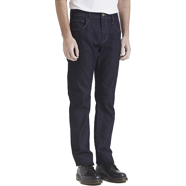 Calça Jeans Forum Paul Slim V23 Azul Escuro Masculino