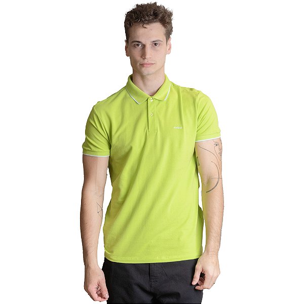 Camisa Polo Colcci Logo Classic VE23 Verde Masculino
