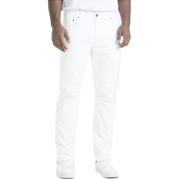 Calça Forum Paul Slim V23 Branco Masculino
