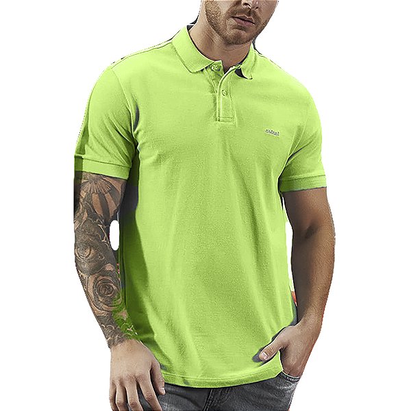Camisa Polo Colcci Brasil Verde Tiriva Masculino