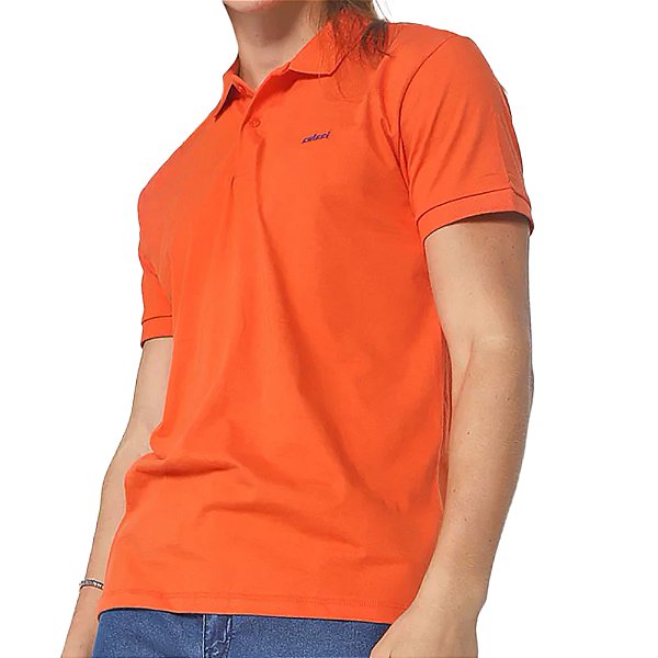 Camisa Polo Colcci Brasil Laranja Masculino