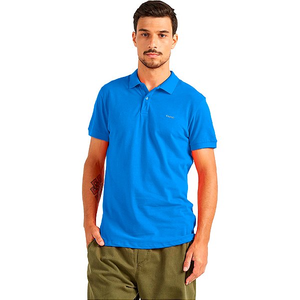 Camisa Polo Colcci Logo Classic P23 Azul Masculino