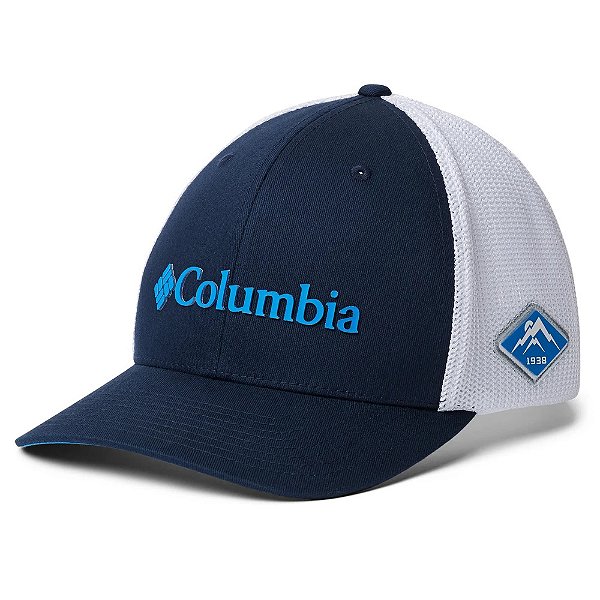 Boné Columbia Aba Curva Mesh Flexfit Marinho