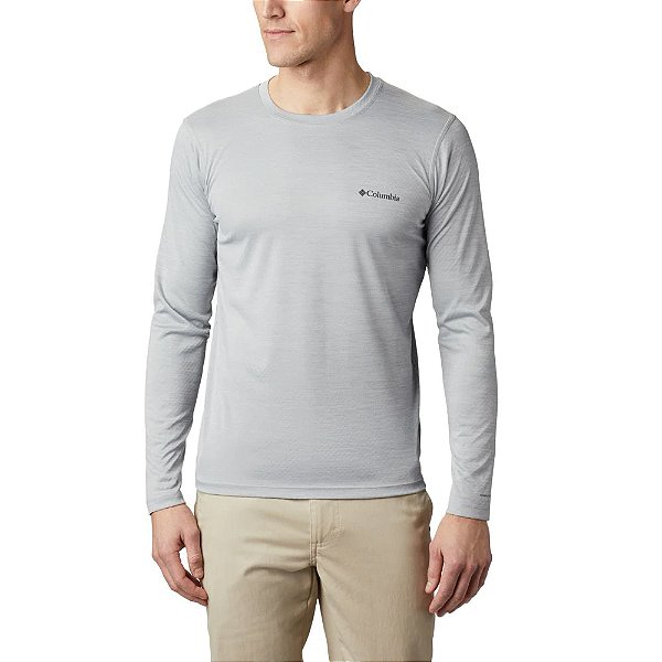 Camiseta Columbia Zero Rules Manga Longa - Cinza