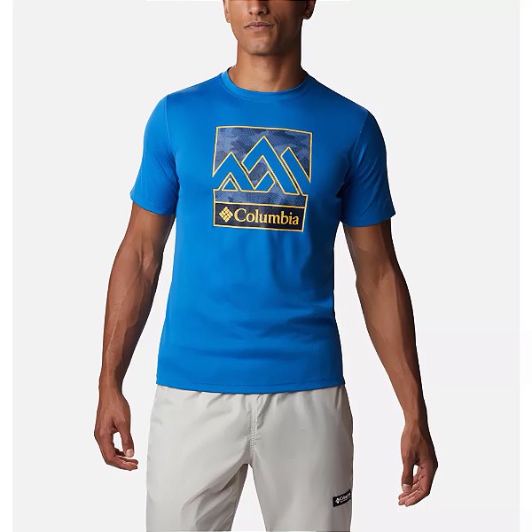 Camiseta Columbia MC Zero Rules Graphic Azul Masculino
