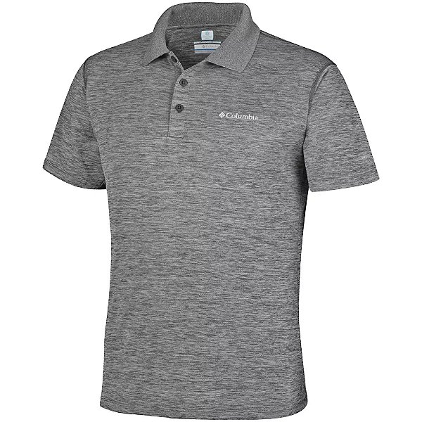 Camisa Polo Columbia Zero Rules Cinza