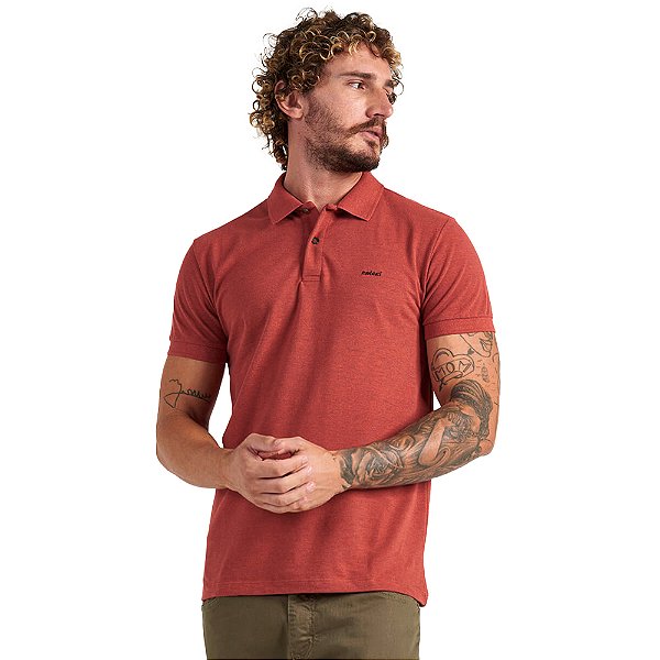 Camisa Polo Colcci Logo PRI23 Vermelho Masculino